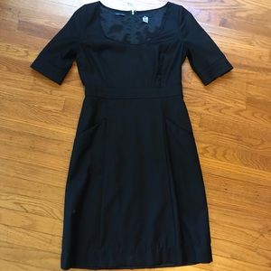 Jcrew super 120’s black dress